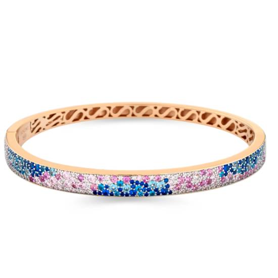 Bracciale Donna Sogni Argento 925 Rosato Zirconi Colorati BR140RM