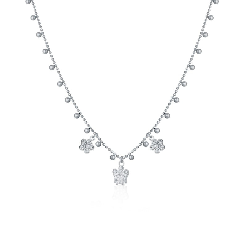Collana Donna Argento 925 Roberto Giannotti Angeli Zirconi Bianco GIA389