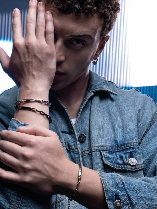 Bracciale Uomo 4US Cesare Paciotti Acciaio Targhetta 4UBR8030