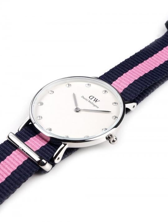 Orologio Donna Daniel Wellington Classic Acciaio Rosè Zirconi Cordura 34 mm DW00100081
