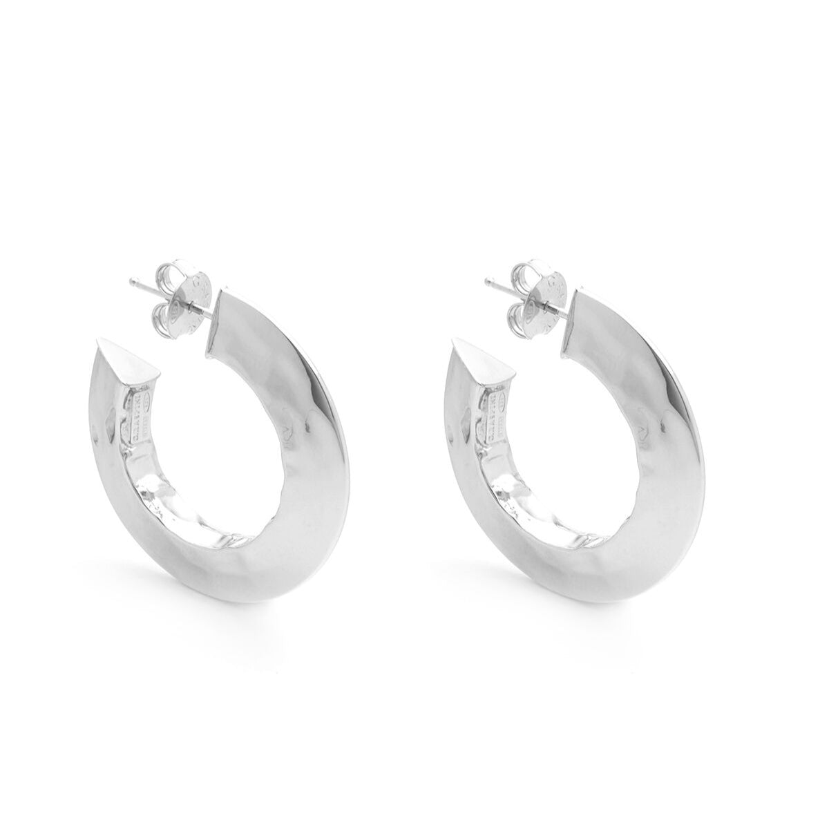 Orecchini Donna Giovanni Raspini Argento 925 Cerchi Lucidi Blade 11778