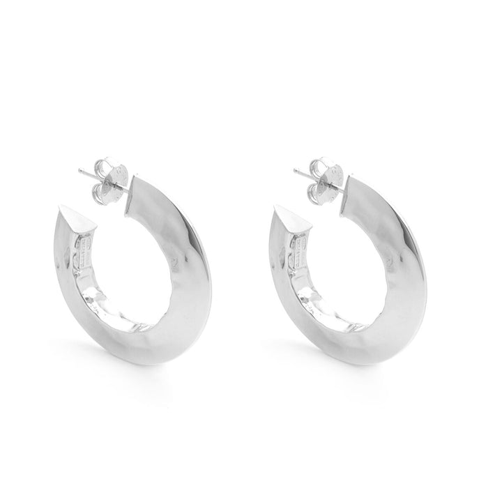 Orecchini Donna Giovanni Raspini Argento 925 Cerchi Lucidi Blade 11778