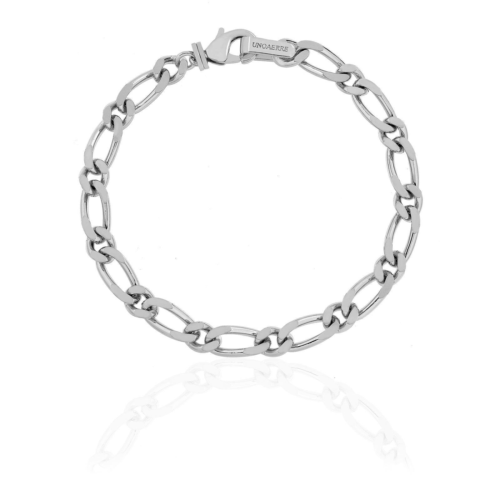 Bracciale Uomo Unoaerre Acciaio  Maglia Grumette e Figaro 560819