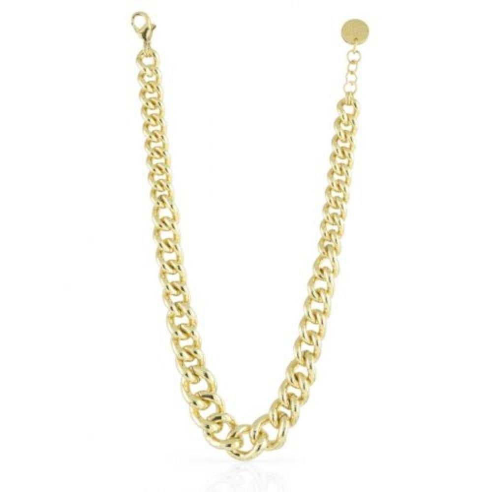 Collana Donna Unoaerre 1AR Bronzo Dorato Maglia Intrecciata Groumette 484151