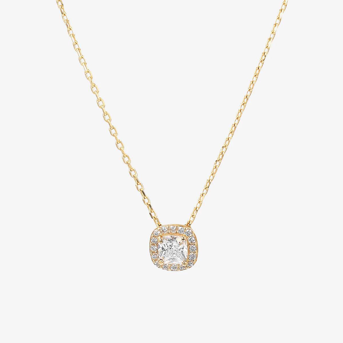 Collana Donna Milor Gold 9 KT Catena Rolò Punto Luce Multipietra WSGD90295.YG