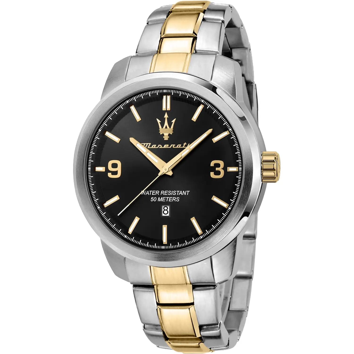 Orologio Uomo Maserati Quarzo Solo Tempo Acciaio Bicolore Nero R8853121009