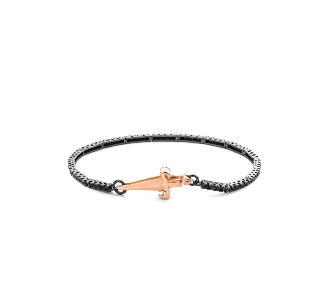 Bracciale Tennis Uomo Cesare Paciotti Argento brunito JPBR5116B