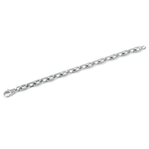 Bracciale Donna Unoaerre Bronzo Argentato Maglia Groumette Schiacciata 484183