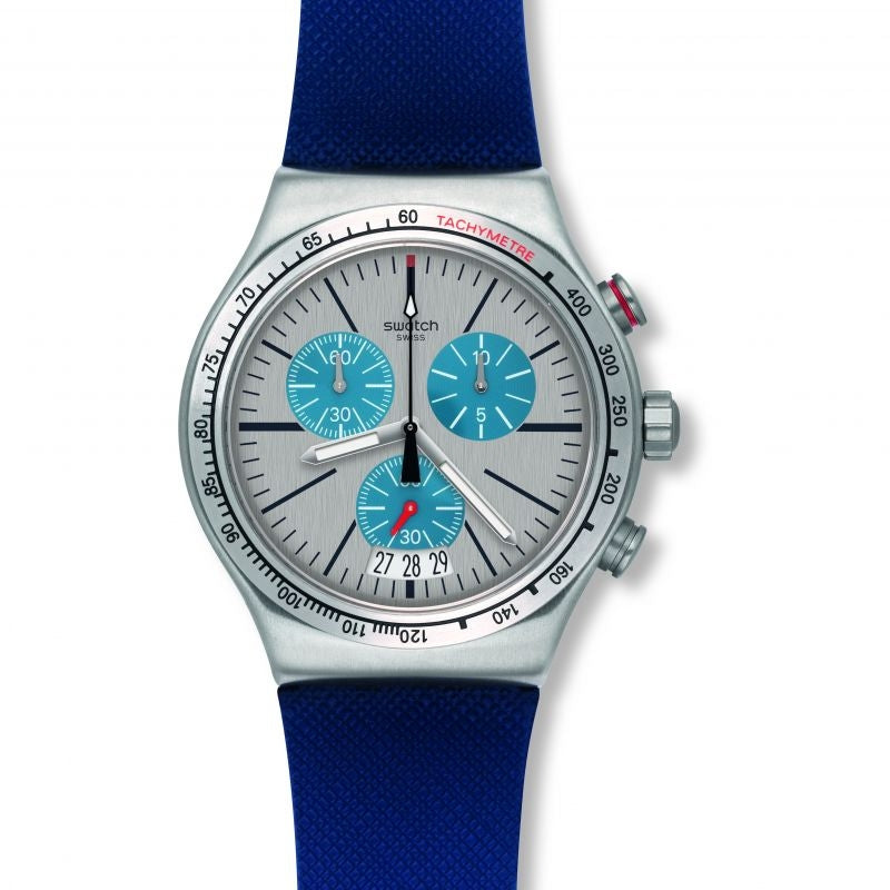 Orologio Uomo Cronografo Quarzo Swatch YVS435 Caucciu' Plastica YVS435