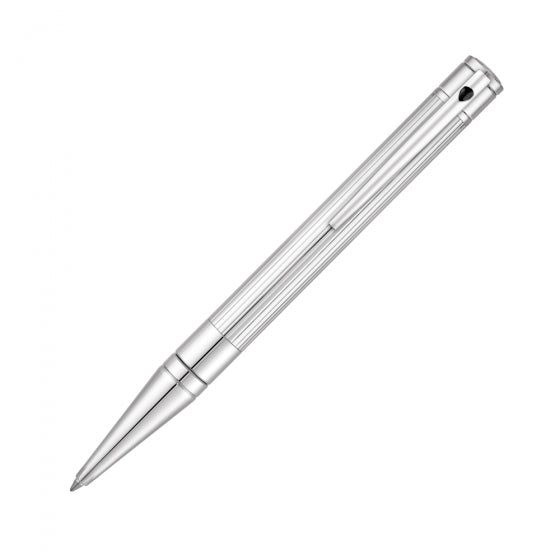 Penna Uomo Dupont D-INITIAL Acciaio Cromato Bianco Roller Nera 265201