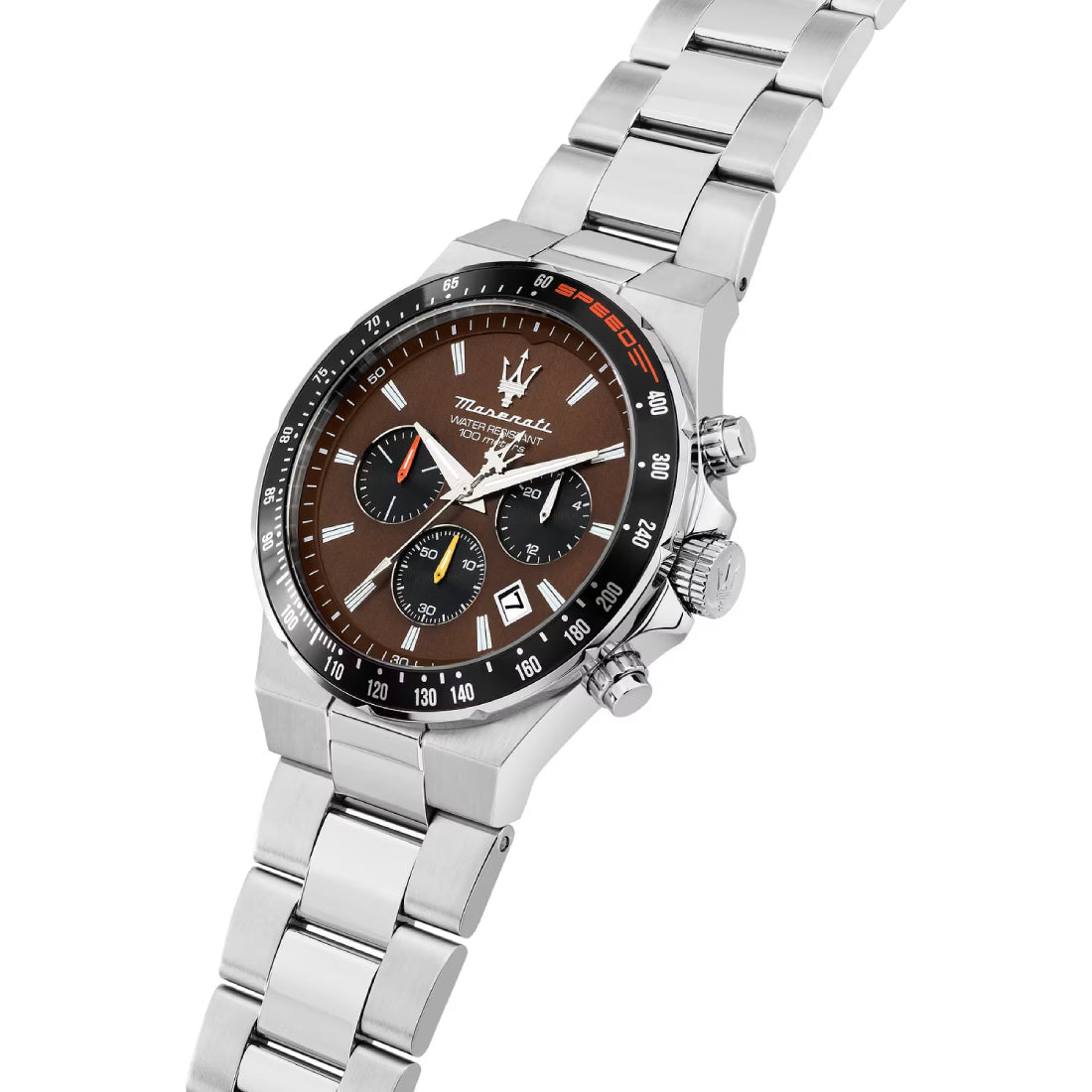 Orologio Uomo Maserati Sfida Special Box Acciaio Pelle Nera Cronografo R8873640026