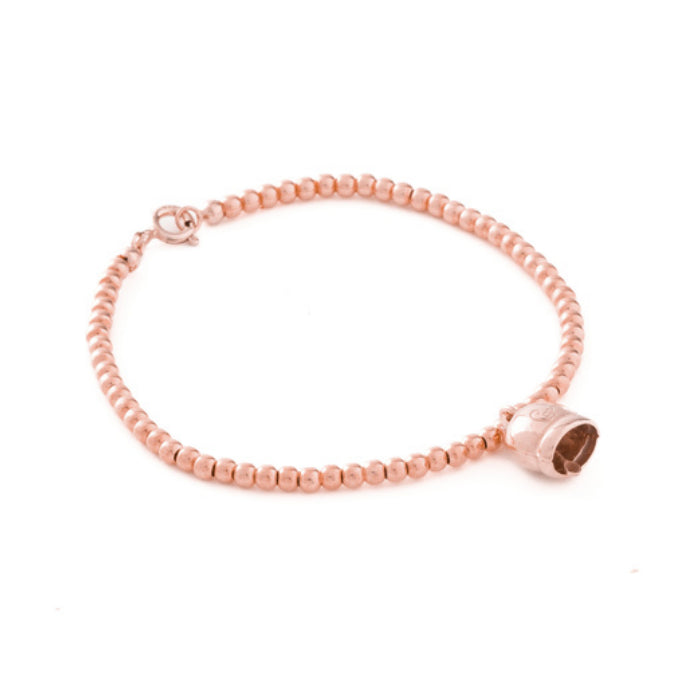 Bracciale La Campanella di Capri Argento Rosè Porta Fortuna BLD2-ROS