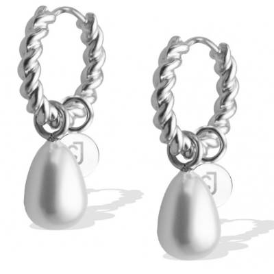 Orecchini Donna Liu Jo Acciaio Silver Perla LJ2851