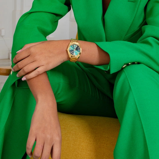 Orologio Donna Festina Acciaio Dorato Verde Quarzo Solo Tempo F20640/4