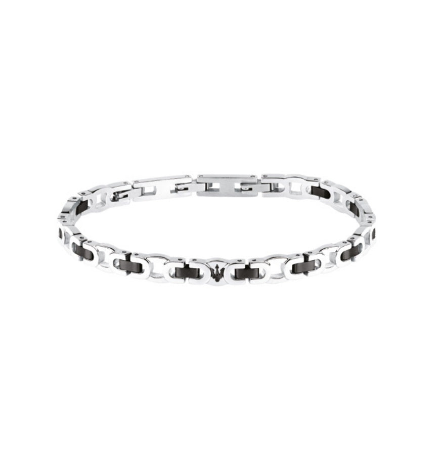 Bracciale Maserati Uomo Acciaio e PVD nero  JM425AVD98