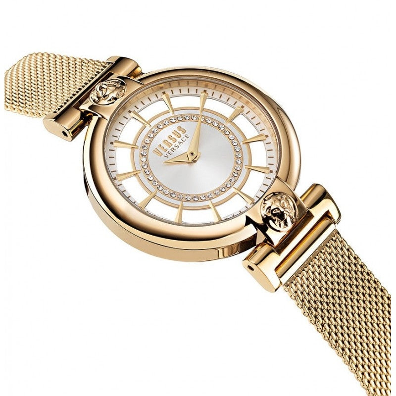 Orologio Donna Versus By Versace Quarzo Solo Tempo Acciaio Leone Dorato VSP1H0621