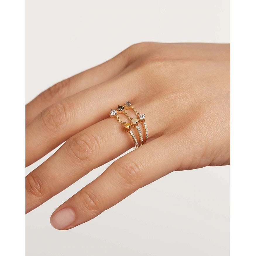 Anello Donna PDP Argento 925 Placcatura Oro Juno AN01-655-14