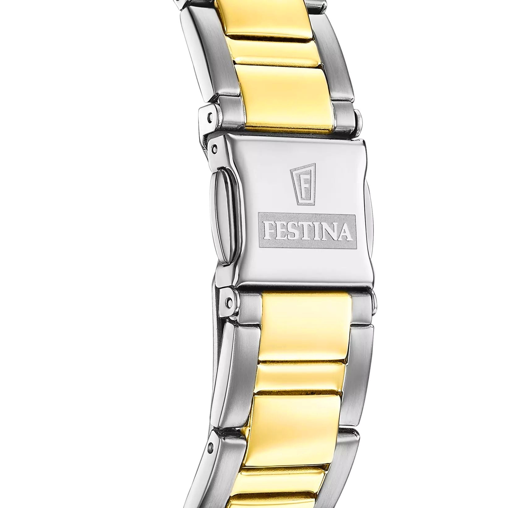 Orologio Donna Festina Cronografo Bicolore Zirconi Bianchi F20607/1