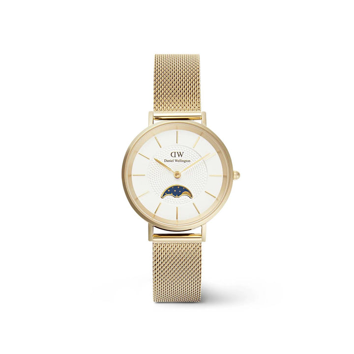 Orologio Donna Daniel Wellington Petite Lune Acciaio Dorato Fasi Lunari DW00100771