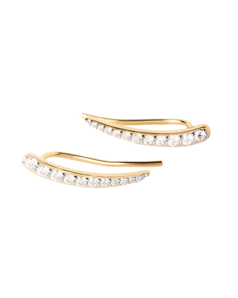 Orecchini Donna PDPaola Argento 925 Goccia Lunga Zirconi Bianchi AR01-C92-U