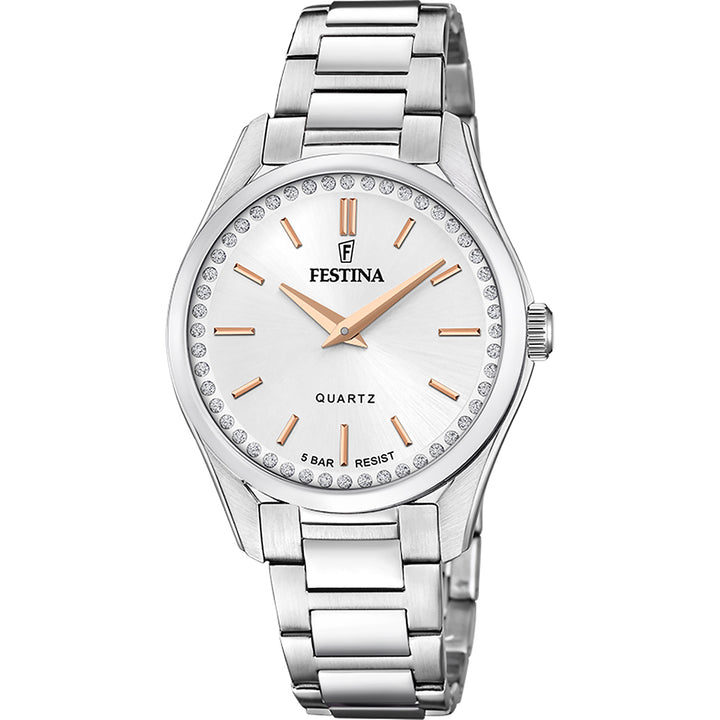 Orologio Donna Festina Al Quarzo Con Cristalli F20583/1