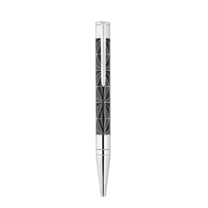 Penna Uomo Dupont Biro Acciaio Smalto Nero Punto Di Fuoco 275070