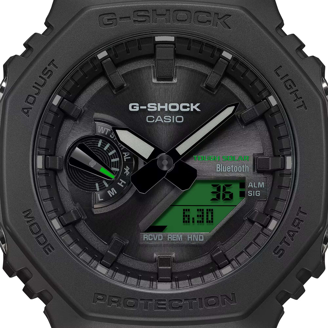 Orologio Uomo Casio G-SHOCK Tough Solar Nero Verde GA-B2100BEG-1AER
