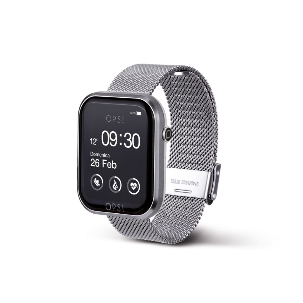 Orologio Unisex Ops Object Smartwatch Call Acciaio Maglia Milano OPSSW-15