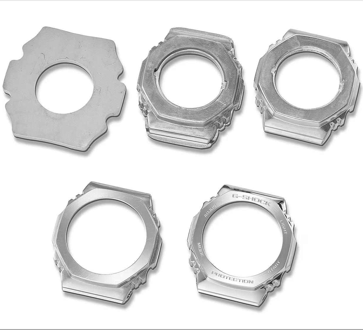 Orologio Uomo Casio G-SHOCK Resina Flex Argentata GM-2100YM-8AER