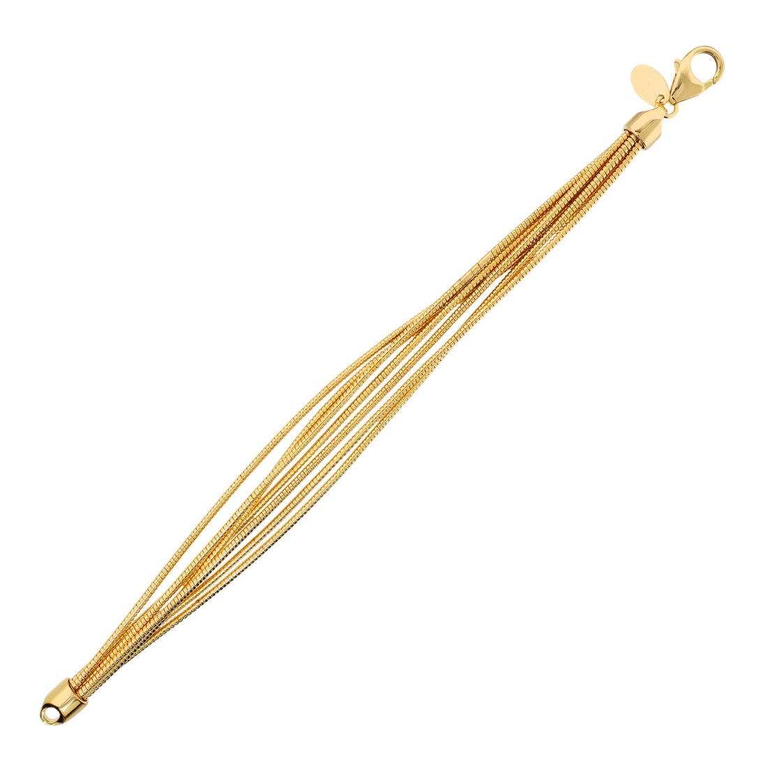 Bracciale Donna Etrusca Bronzo Dorato Maglia Tubogas Lucida WSET00987.YG