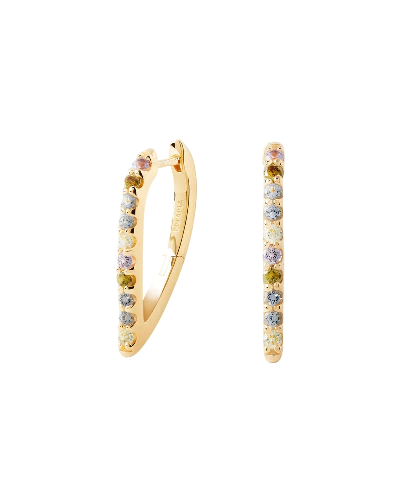 Orecchini Donna PDPaola Argento Dorata 925 Cerchi AR01-G26-U