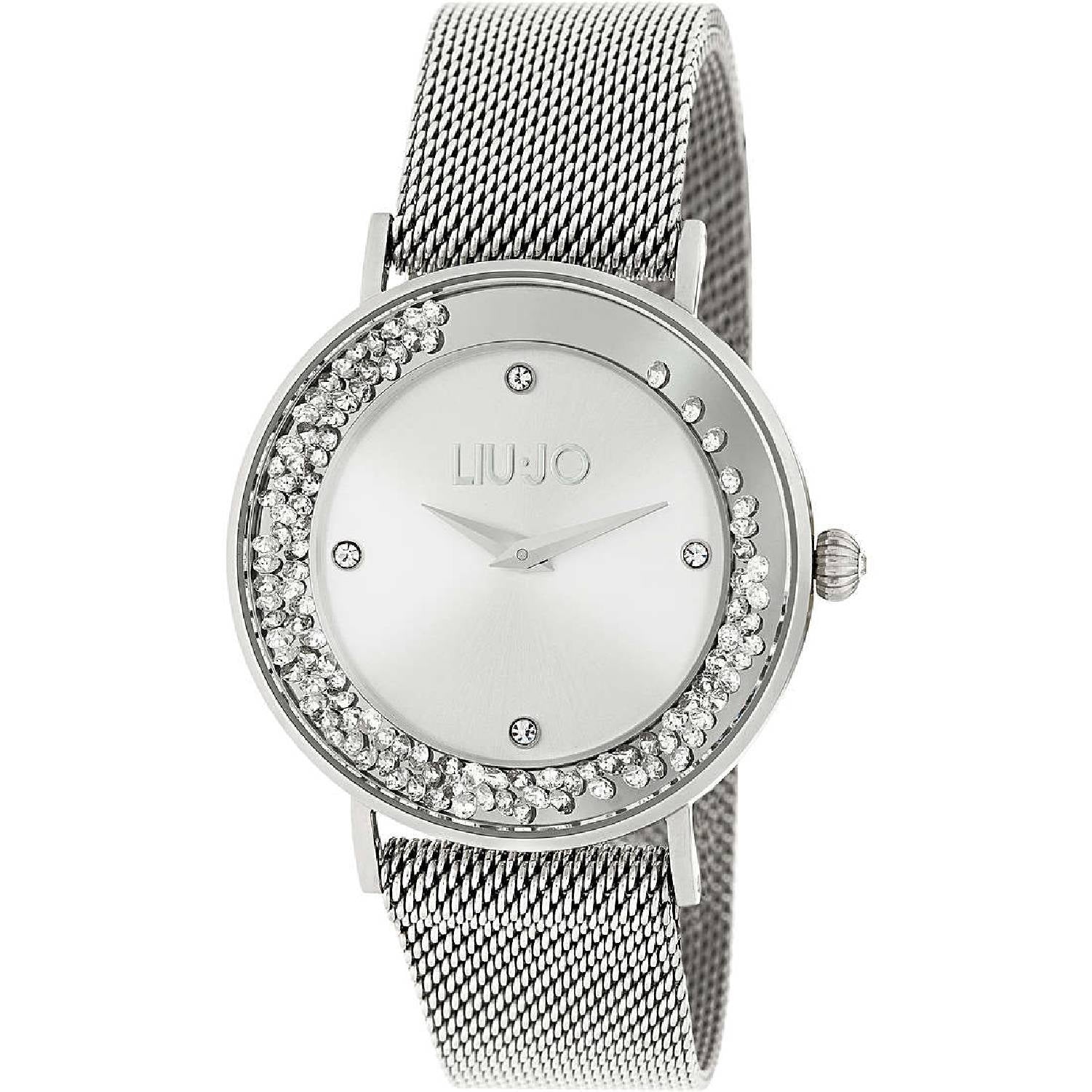 Orologio Donna Acciaio Liu Jo Luxury Dancing Bianco Zirconi Solo Tempo Quarzo