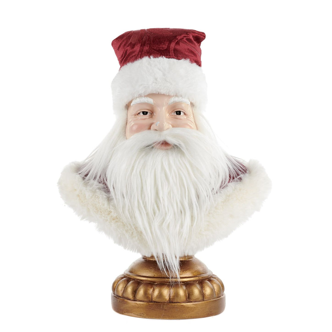Busto Babbo Natale Goodwill Artigianale Pupazzo Altezza 32 cm S 30411