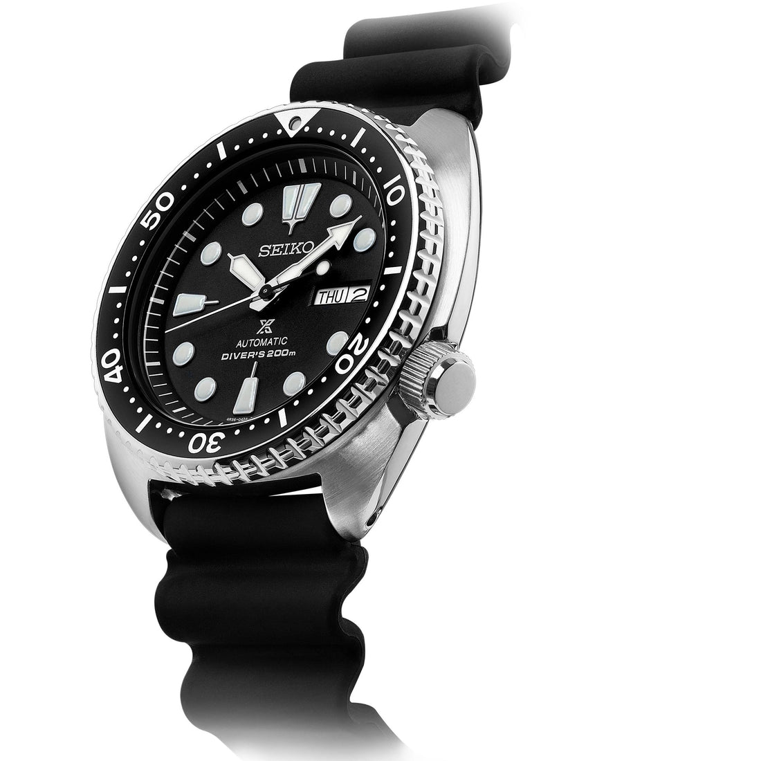 Orologio Uomo Seiko Prospex Turtle Nero Doppia Data Automatico Diver SRPE93K1