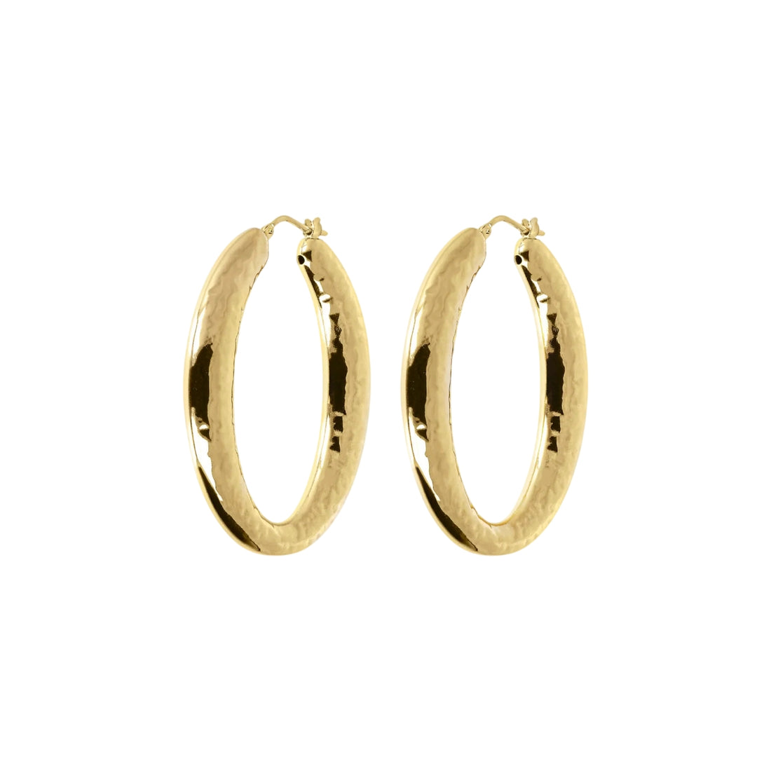Orecchini Donna Etrusca Cerchi Bronzo Dorato Oro 18 KT WSET00557.YG