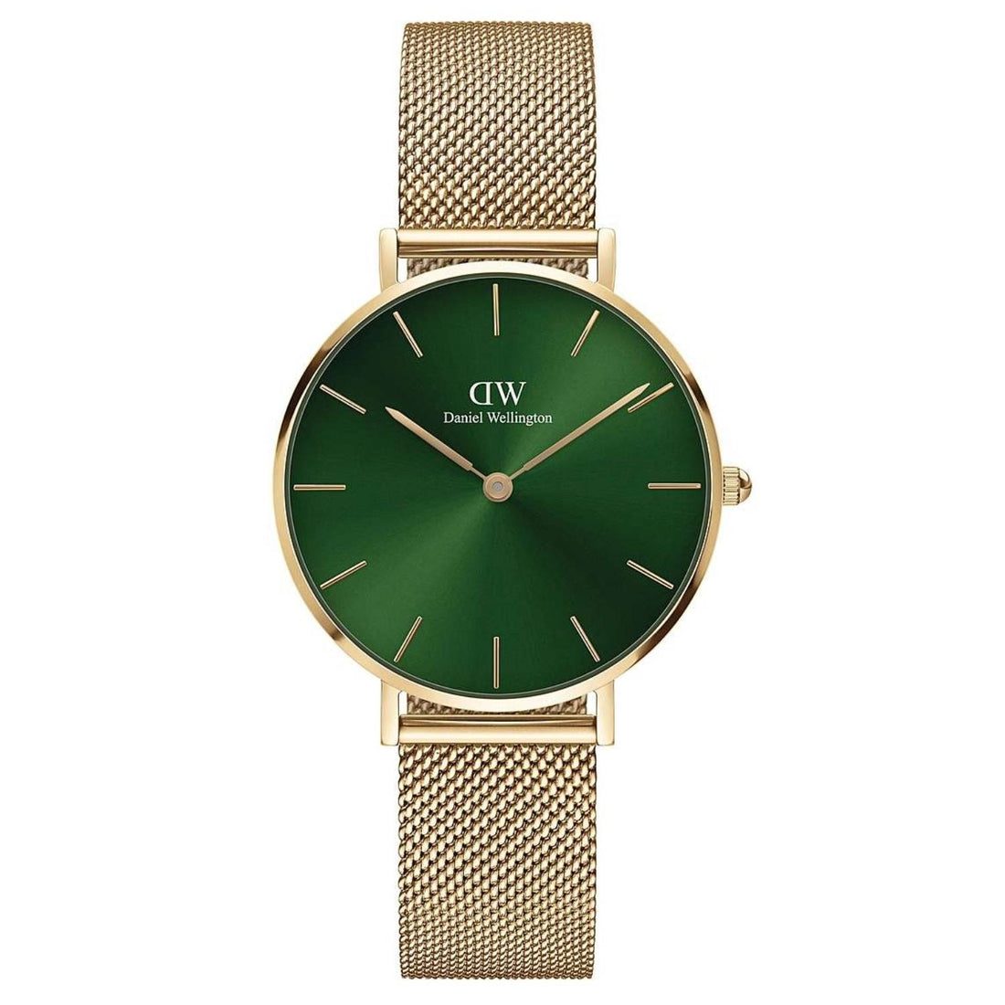 Orologio Donna Daniel Wellington Acciaio Dorato Petite Verde Cassa 32 mm DW00100480