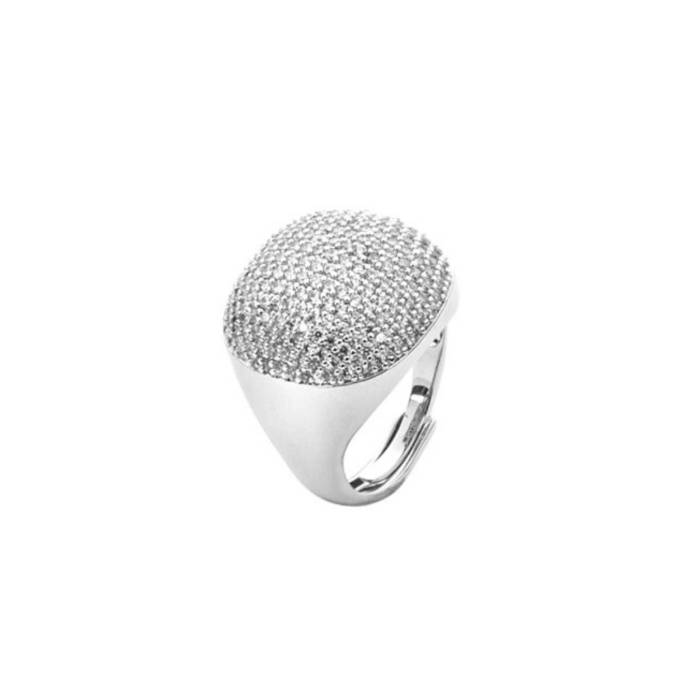 Anello Donna 4US Cesare Paciotti Ottone Bianco Zirconi 4UAN8576W/L