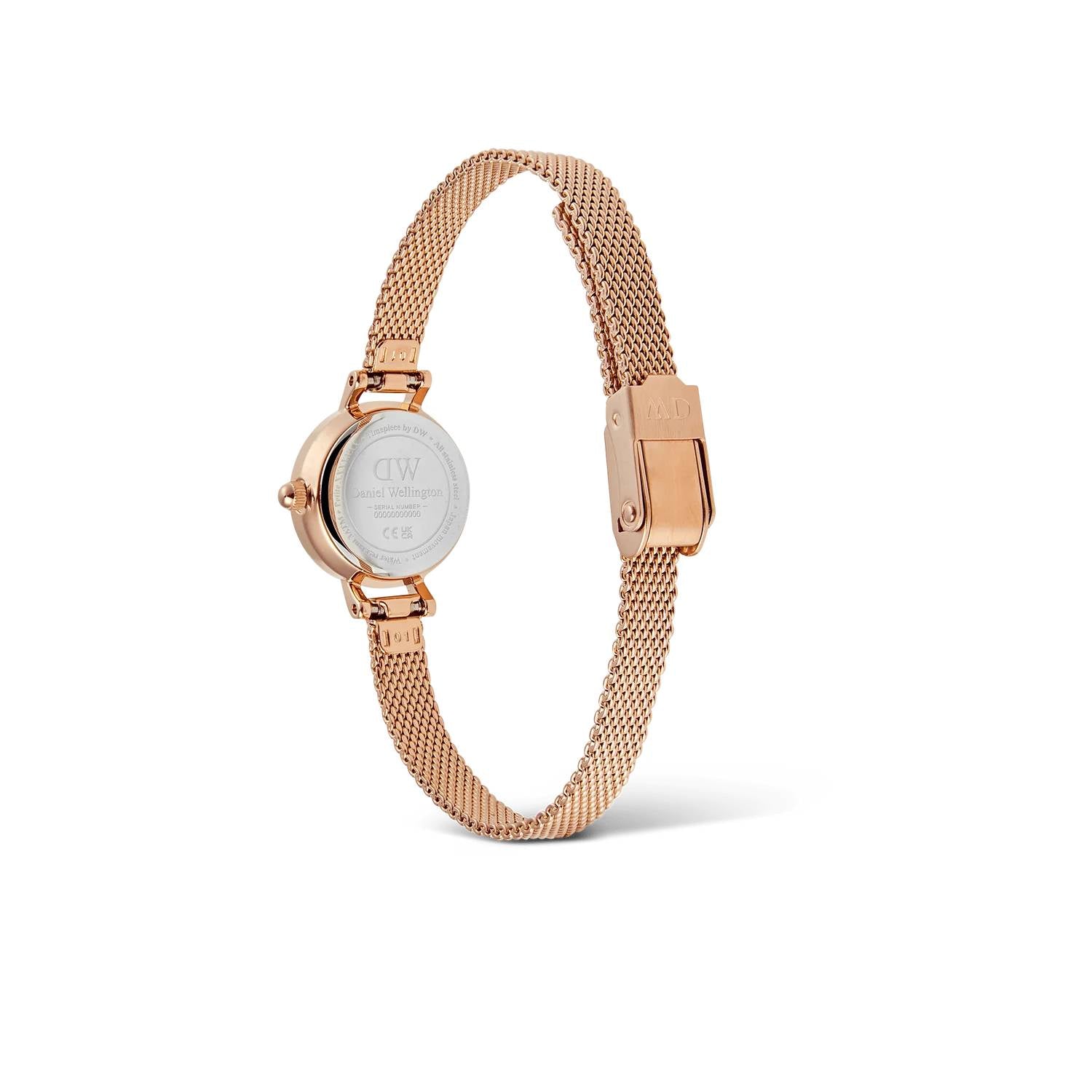 Orologio Donna Daniel Wellington Acciaio Champagne Petit Mini Melrose DW00100741