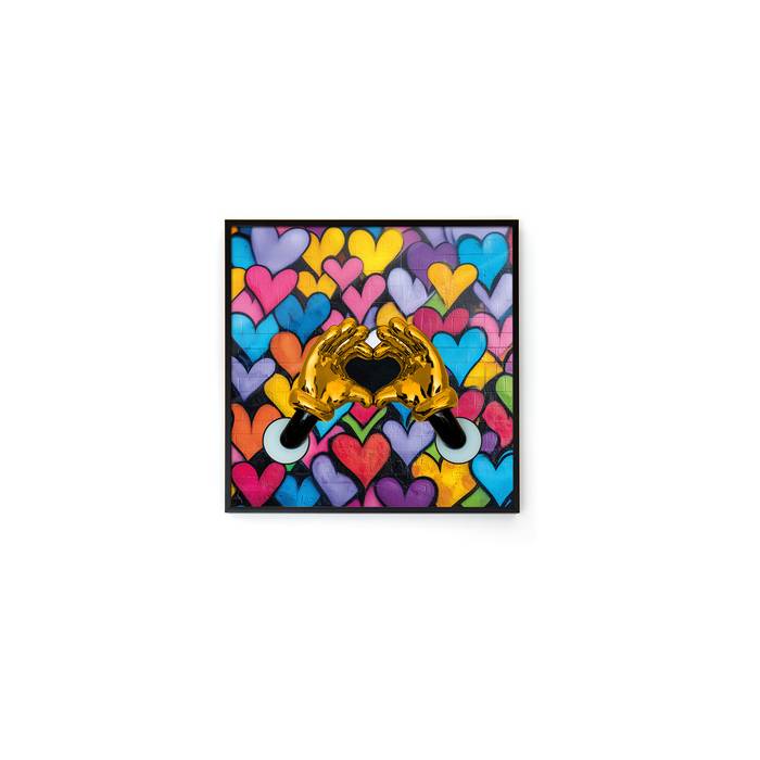 Quadro Sequenze Muro Di Cuori Mano Cuore PZ029/H20