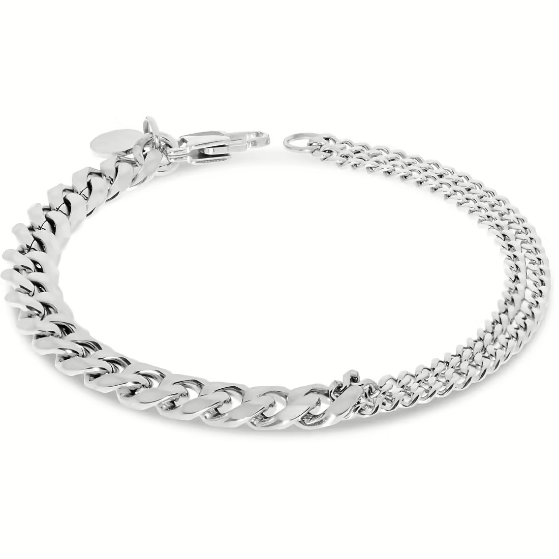 Bracciale Uomo Liu Jo Acciaio Lucido Catena Groumette MLJ444