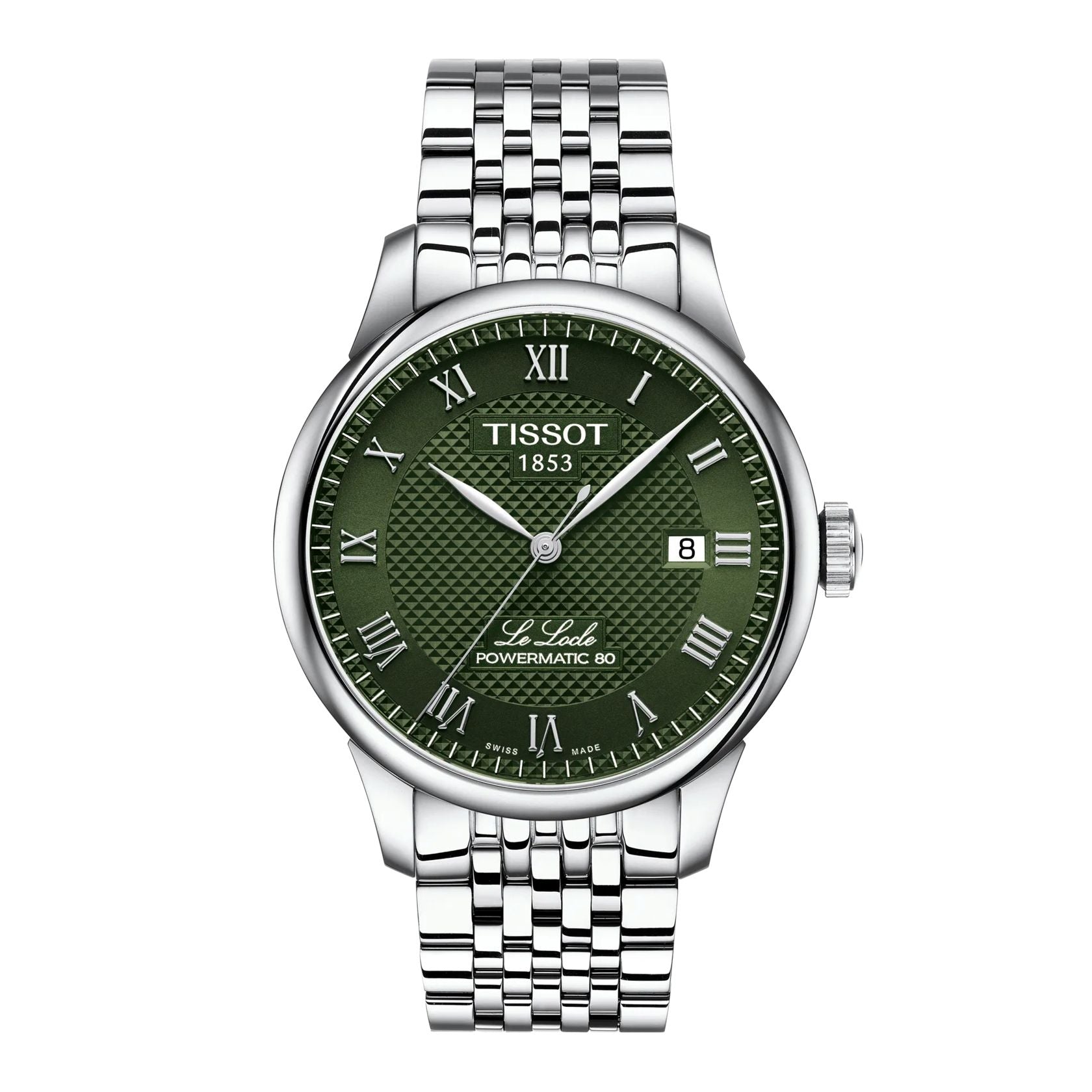 Orologio Uomo Tissot Le Locle Verde Powermatic 80 Acciaio T0064071109300