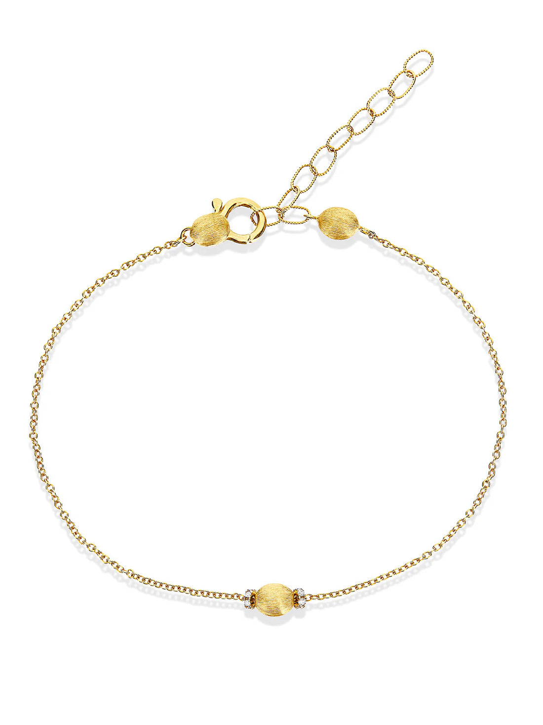 Bracciale Donna Nanis Oro Giallo 18 KT Catena Pepite Satinate BS34-583