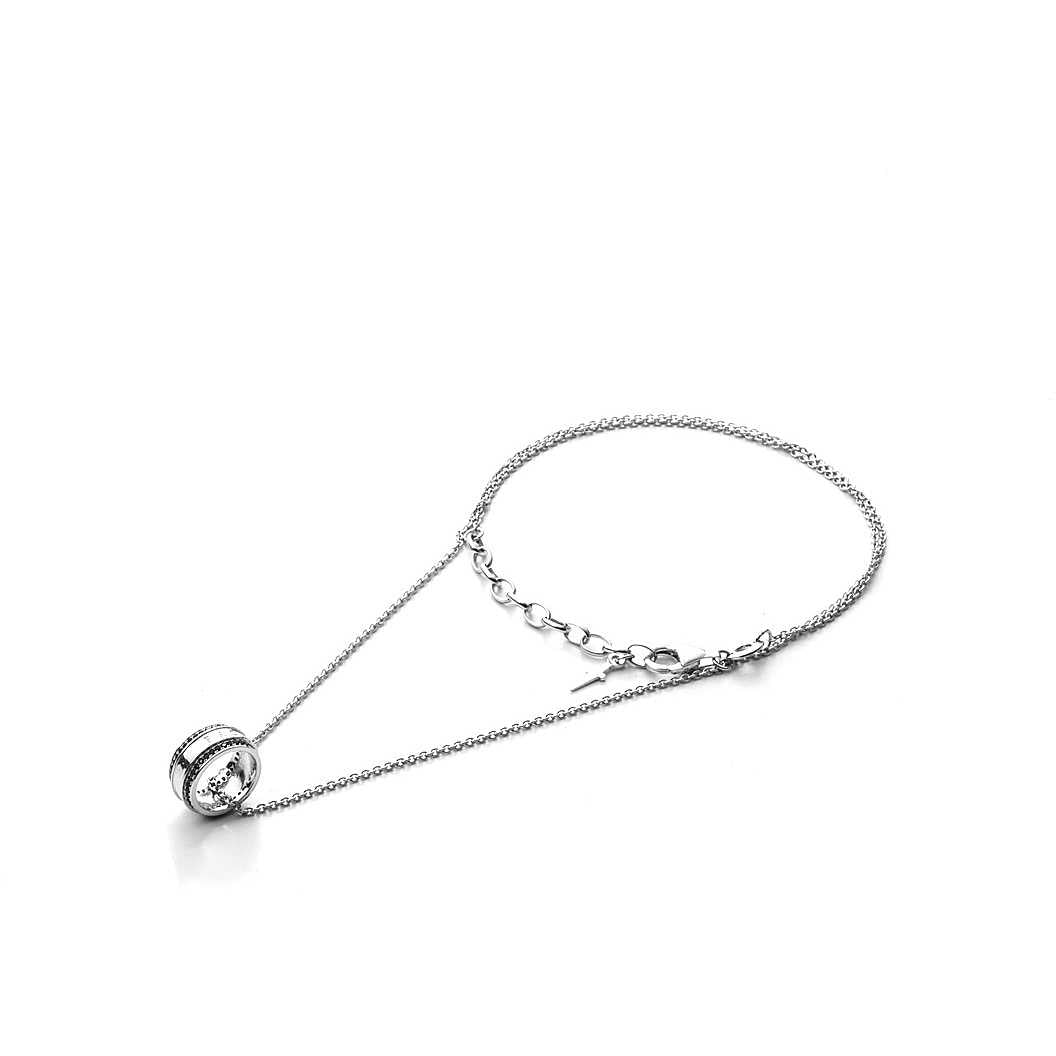 Collana Uomo Cesare Paciotti Argento ciondolo Anello  JPCL1953B