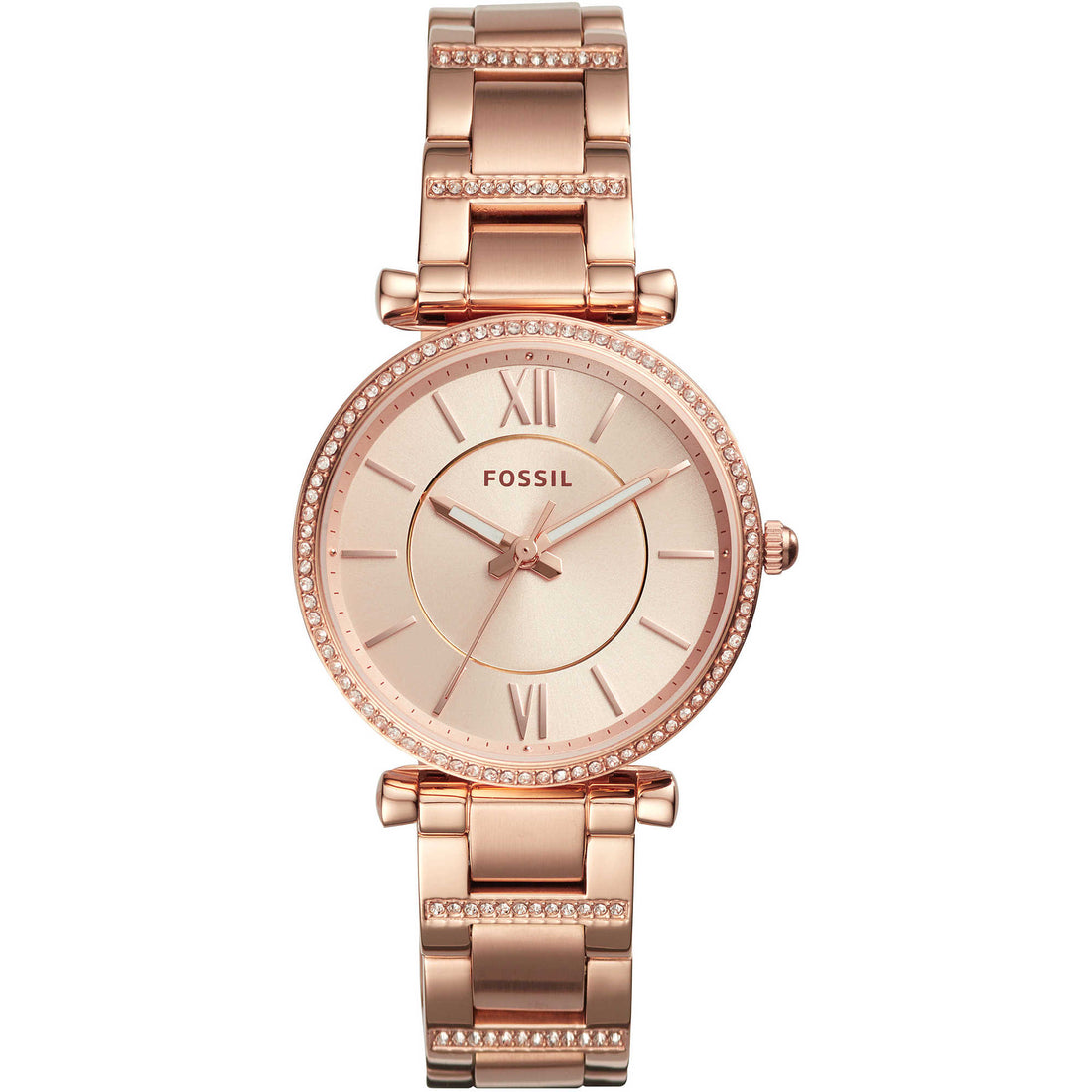 Orologio Donna Fossil solo tempo con ghiera zirconata ES4301