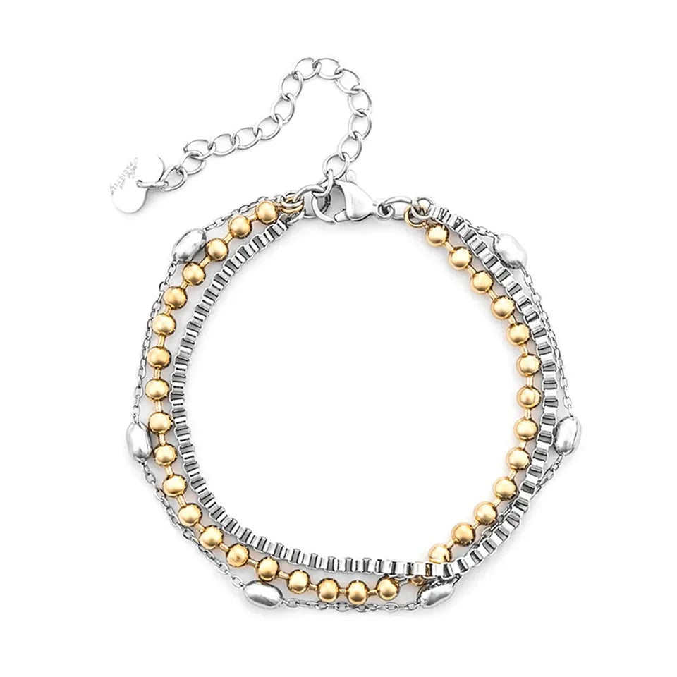 Bracciale Donna Acciaio 4US Cesare Paciotti Tre Fili 4UBR7399W