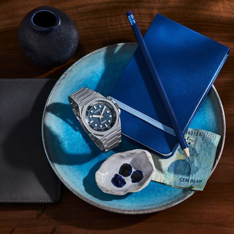 Orologio Uomo Citizen Serie 8 Automatico Blu Acciaio NB6060-58L