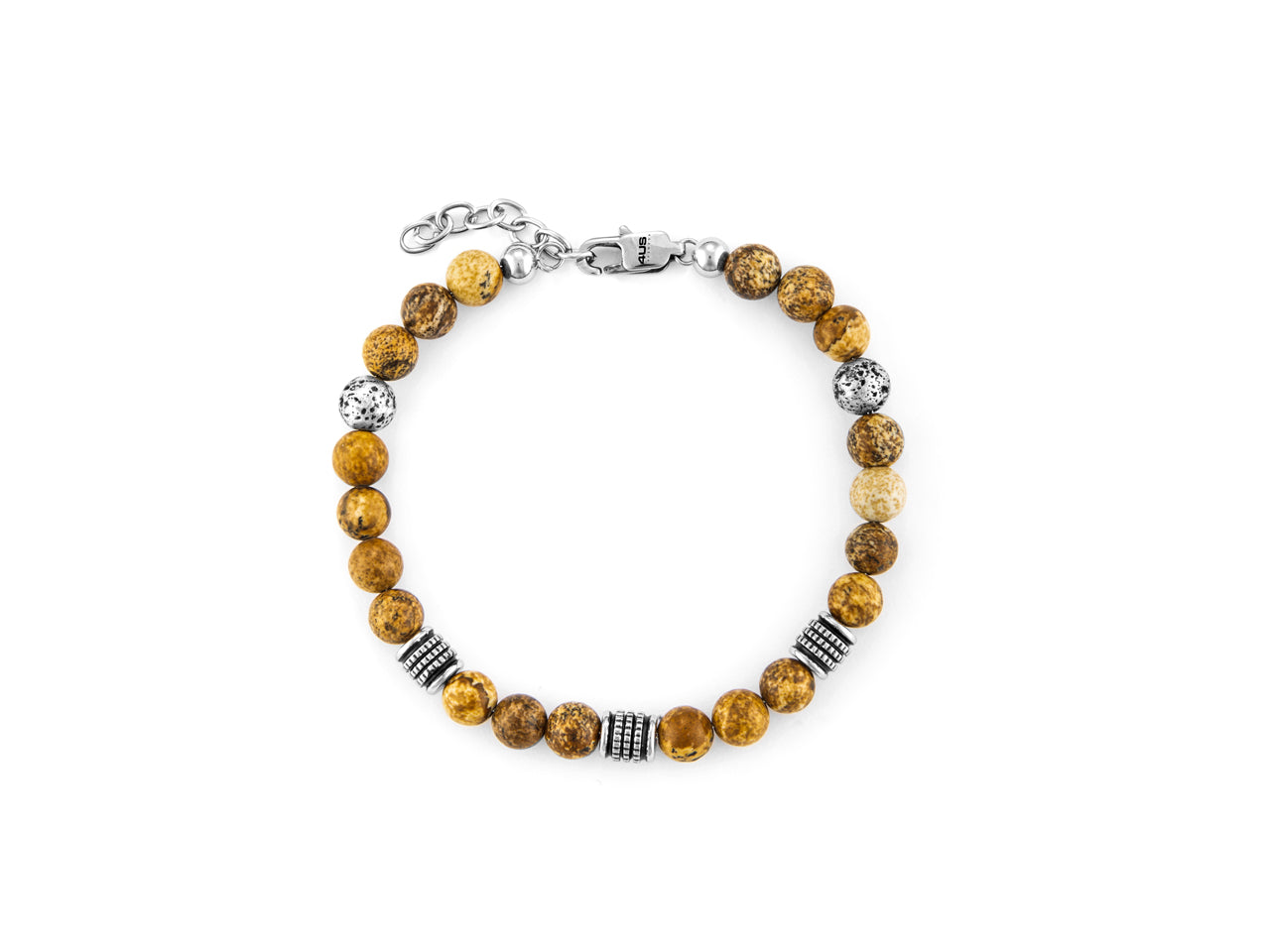 Bracciale Uomo 4US Cesare Paciotti Pietra Terra Marrone 4UBR6242