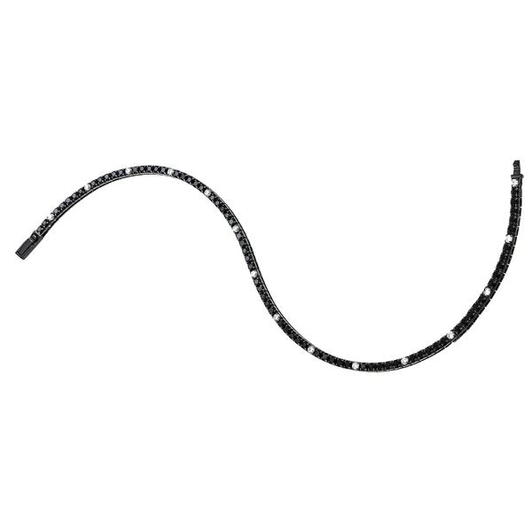 Bracciale Tennis uomo Argento brunito Zancan ESB076-19