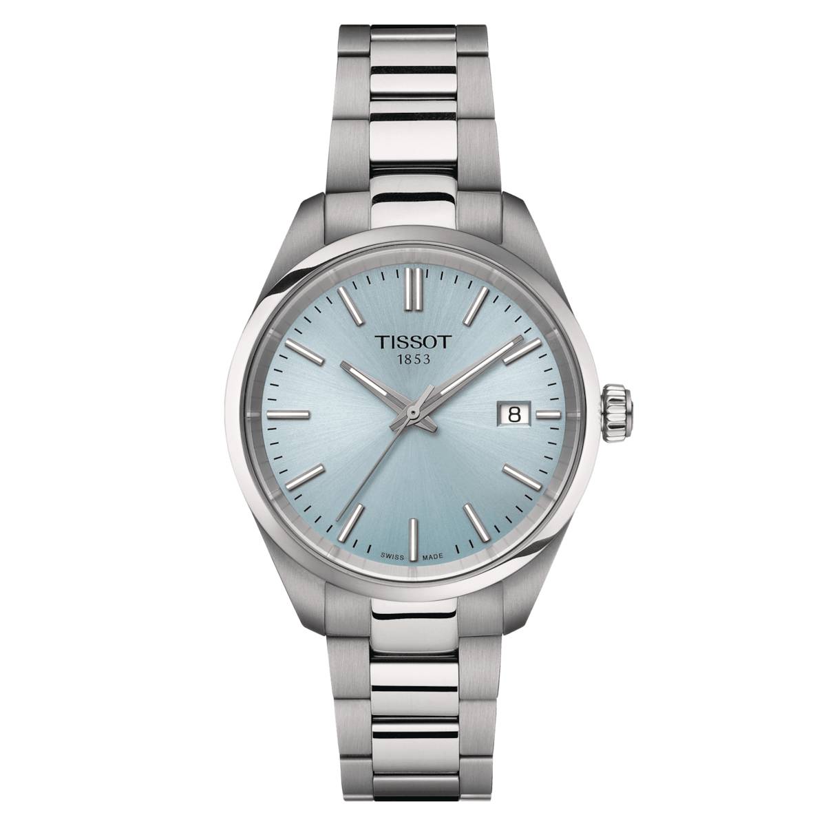 Orologio Donna Tissot PR 100 Turchese Acciaio Quarzo Data T1502101135100