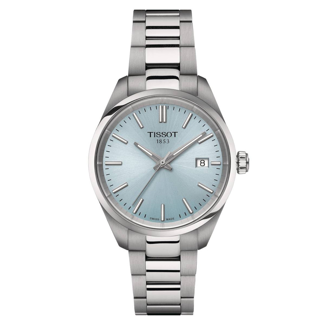 Orologio Donna Tissot PR 100 Turchese Acciaio Quarzo Data T1502101135100